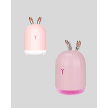 Tavşan Kulak Tasarımlı 200 ml USB Aroma Difüzör ve Hava Nemlendirici - Lisinya