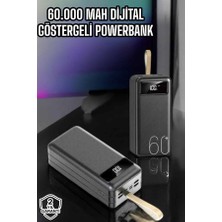 Powerbank 60.000 Mah Hızlı Şarj 4 Çıkışlı Uzun Şarj Süreli Dijital Göstergeli - Lisinya