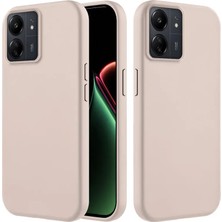 Xiaomi Poco C65 Uyumlu Kılıf Zebana Içi Kadife Silinebilir Lansman Kılıf Bej