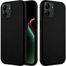 Xiaomi Poco C65 Uyumlu Kılıf Zebana Içi Kadife Silinebilir Lansman Kılıf Siyah