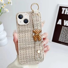 Apple iPhone 15 Uyumlu Kılıf Zebana Teddy Silikon Kılıf Bej