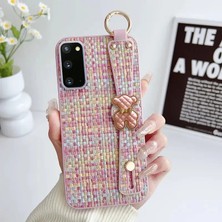 Samsung Galaxy S20 Fe Uyumlu Kılıf Zebana Teddy Silikon Kılıf Pembe