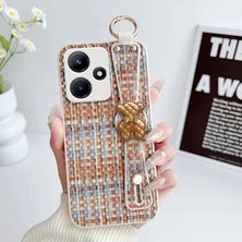 Infinix Hot 30I Uyumlu Kılıf Zebana Teddy Silikon Kılıf Turuncu