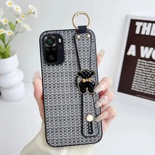 Xiaomi Redmi Note 10 Uyumlu Kılıf Zebana Teddy Silikon Kılıf Siyah