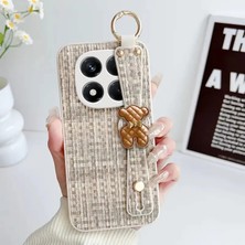 Xiaomi Redmi Note 14 Pro 5g Uyumlu Kılıf Zebana Teddy Silikon Kılıf Bej