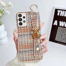 Samsung Galaxy A13 Uyumlu Kılıf Zebana Teddy Silikon Kılıf Turuncu