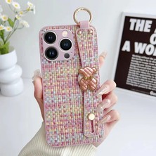 Apple iPhone 14 Pro Uyumlu Kılıf Zebana Teddy Silikon Kılıf Pembe