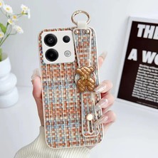 Xiaomi Poco X6 Uyumlu Kılıf Zebana Teddy Silikon Kılıf Turuncu