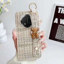 Honor Magic 7 Lite Uyumlu Kılıf Zebana Teddy Silikon Kılıf Bej