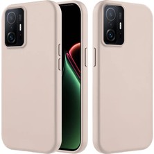 Xiaomi Mi 11T Uyumlu Kılıf Zebana Içi Kadife Silinebilir Lansman Kılıf Bej