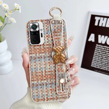 Xiaomi Redmi Note 10 Pro Uyumlu Kılıf Zebana Teddy Silikon Kılıf Turuncu