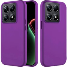 Xiaomi Mi 14T Pro Uyumlu Kılıf Zebana Içi Kadife Silinebilir Lansman Kılıf Derin Mor