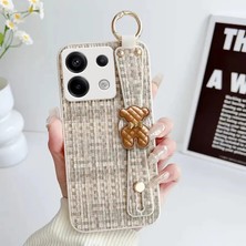 Xiaomi Redmi Note 13 4g Uyumlu Kılıf Zebana Teddy Silikon Kılıf Bej