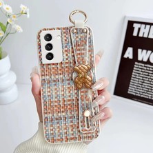 Samsung Galaxy S21 Fe 5g Uyumlu Kılıf Zebana Teddy Silikon Kılıf Turuncu