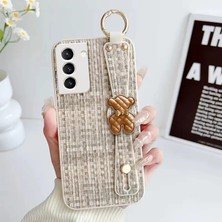Samsung Galaxy S21 Fe 5g Uyumlu Kılıf Zebana Teddy Silikon Kılıf Bej