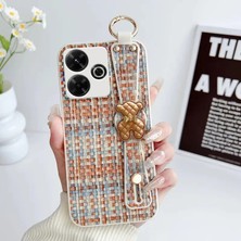 Xiaomi Redmi 13 Uyumlu Kılıf Zebana Teddy Silikon Kılıf Turuncu