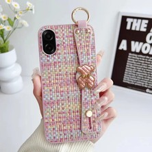Samsung Galaxy A07 Uyumlu Kılıf Zebana Teddy Silikon Kılıf Pembe