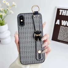 Apple iPhone Xs Max Uyumlu Kılıf Zebana Teddy Silikon Kılıf Siyah