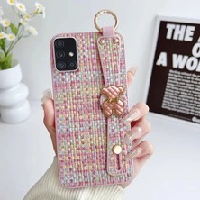 Samsung Galaxy A71 Uyumlu Kılıf Zebana Teddy Silikon Kılıf Pembe