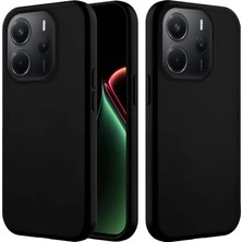 Xiaomi Redmi Note 14 Uyumlu Kılıf Zebana Içi Kadife Silinebilir Lansman Kılıf Siyah