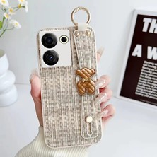 Tecno Camon 20S Pro 5g Uyumlu Kılıf Zebana Teddy Silikon Kılıf Bej