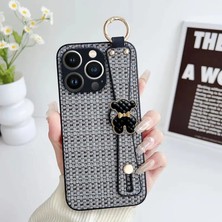 Apple iPhone 14 Pro Max Uyumlu Kılıf Zebana Teddy Silikon Kılıf Siyah