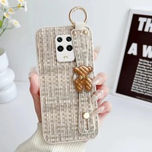 Xiaomi Redmi Note 9 Pro Uyumlu Kılıf Zebana Teddy Silikon Kılıf Bej