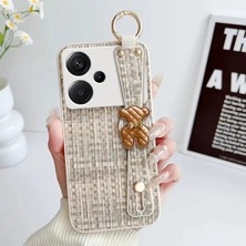 Xiaomi Redmi Note 13 Pro Plus 5g Uyumlu Kılıf Zebana Teddy Silikon Kılıf Bej