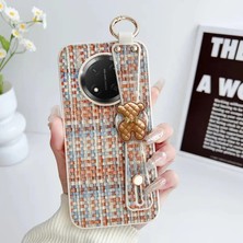 Honor Magic 7 Lite Uyumlu Kılıf Zebana Teddy Silikon Kılıf Turuncu