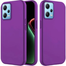 Xiaomi Redmi Note 12 Pro 5g Uyumlu Kılıf Zebana Içi Kadife Silinebilir Lansman Kılıf Derin Mor