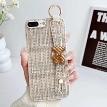 Apple iPhone 7 Plus Uyumlu Kılıf Zebana Teddy Silikon Kılıf Bej