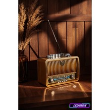 L'edoren MD-1909BT USB Sd Mp3 Bluetooth Şarjlı Nostaljik Radyo
