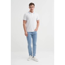 Cazador Erkek T-Shirt 42470 Beyaz