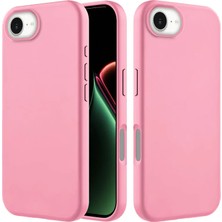 Apple iPhone 16E Uyumlu Kılıf Zebana Içi Kadife Silinebilir Lansman Kılıf Pembe