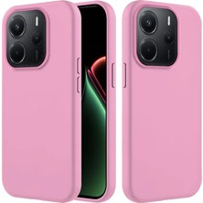 Xiaomi Redmi Note 14 Uyumlu Kılıf Zebana Içi Kadife Silinebilir Lansman Kılıf Pembe