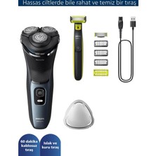 Philips Tıraş Bıçağı ve Tıraş Makinesi Seti - Oneblade Hibrit ve Islak Kuru Bakım Kiti