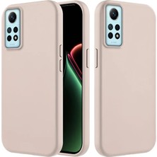 Xiaomi Redmi Note 12 Pro Uyumlu Kılıf Zebana Içi Kadife Silinebilir Lansman Kılıf Bej