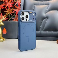 Apple iPhone 16 Pro Uyumlu Kılıf Zebana Nova M-Safe Silikon Kılıf (Iphone 17 Pro Max Görünümlü) Lacivert