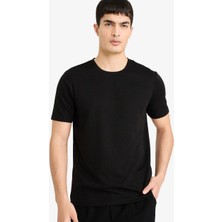 Defacto Erkek T-Shirt M6608AZ/BK81 Black