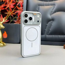 Apple iPhone 17 Pro Uyumlu Kılıf Zebana Nova M-Safe Silikon Kılıf (Iphone 17 Pro Max Görünümlü) Gri
