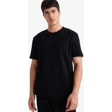 Defacto Erkek T-Shirt F9675AX/BK81 Black