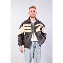 Trender Erkek Deri Mont ve Ceket 940 Kahverengi