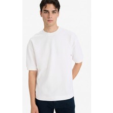 Defacto Erkek T-Shirt B4844AX/WT34 Whıte