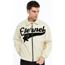 Trender Eternal Baskı Erkek Deri Mont ve Ceket 963 Krem