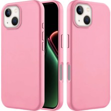 Apple iPhone 15 Uyumlu Kılıf Zebana Içi Kadife Silinebilir Lansman Kılıf Pembe