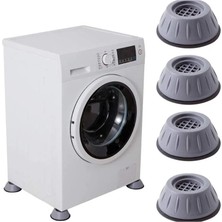 Aesco Çamaşır Makinesi Titreşim Önleyici Mobilya Yükseltici Kaydırmaz Vantuzlu Stoper Set 4 Adet