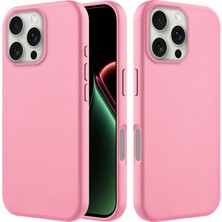 Apple iPhone 15 Pro Uyumlu Kılıf Zebana Içi Kadife Silinebilir Lansman Kılıf Pembe