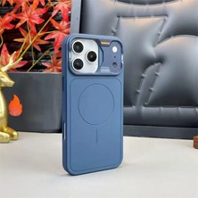 Apple iPhone 17 Pro Max Uyumlu Kılıf Zebana Nova M-Safe Silikon Kılıf (Iphone 17 Pro Max Görünümlü) Lacivert