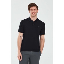 Skechers M Short Sleeve Polo Erkek Siyah Polo Yaka Tshirt S211800-3817