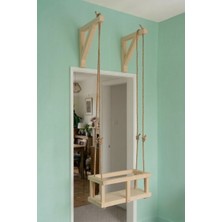 Evdekka Ayarlanabilir Ipli Ev Tipi Çocuk Salıncağı - Kompakt Tasarım (40X20 Cm)